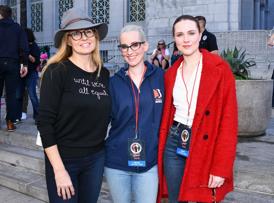 Connie Britton, Ingrid Michaelson, Evan Rachel Wood, 2019 Women's March